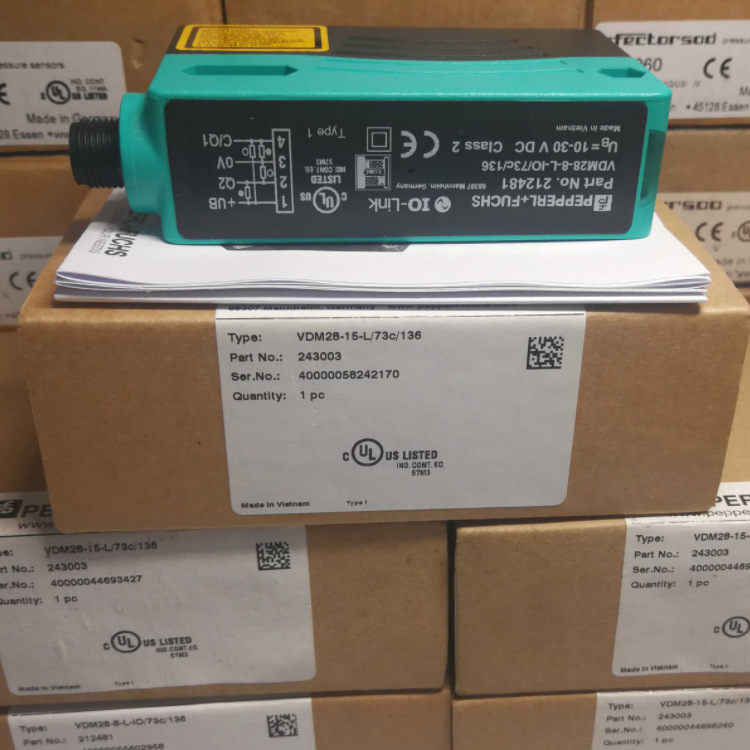 供应倍加福P+F 激光传感器VDM28-8-L-IO/73C/110/122 218499
