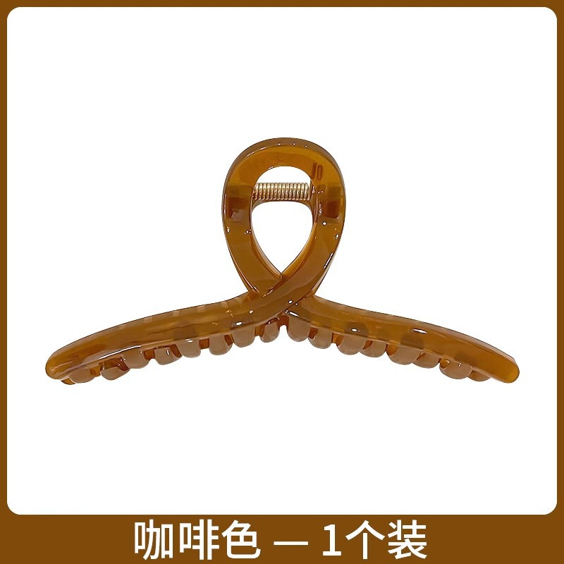 气质抓夹超大号发量多新款简约发夹后脑勺鲨鱼夹卡通小狗饼干头饰|undefined