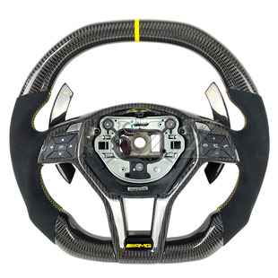 Suitable for Mercedes-Benz CLS W204 W216 W207 AMG A/B/C class steering wheel carbon fiber modification