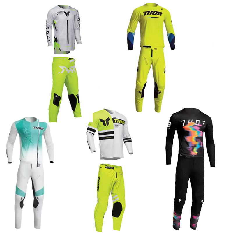 2026 Thor Off-Road Cycling Suit Racing Suit Mountain Outdoor Competitive Competition Sweat-Absorbent and Breathable