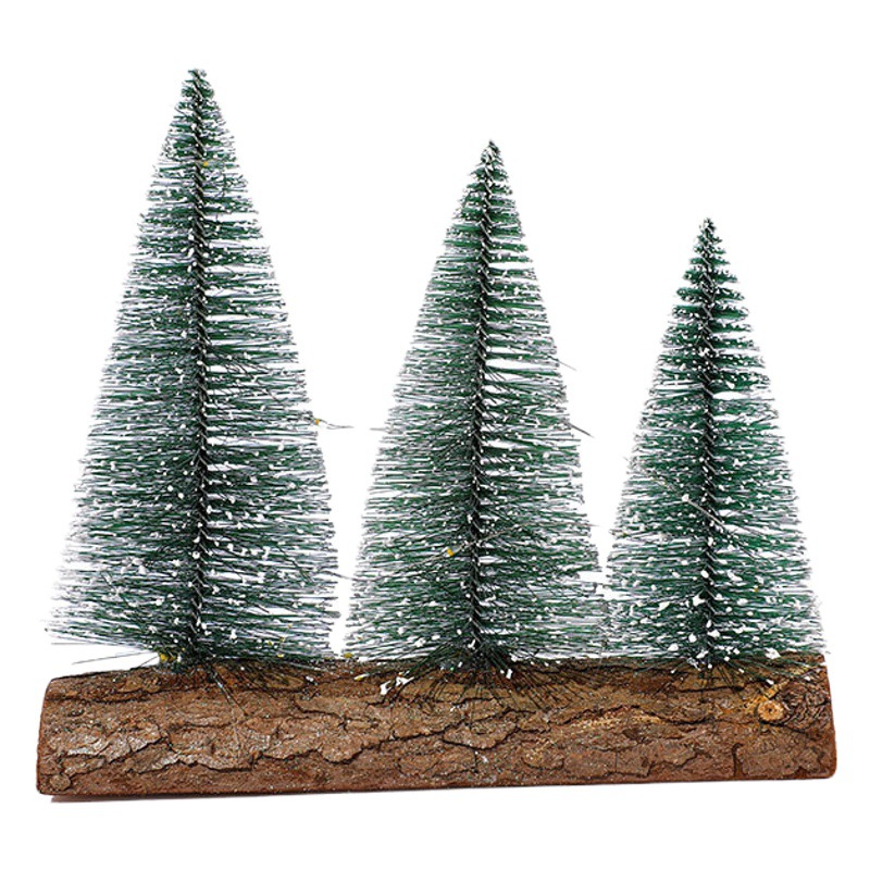 Creativo nuevo escritorio decoración del árbol de Navidad mini árbol de Navidad con luces escena luminosa ambiente de vacaciones diseño
