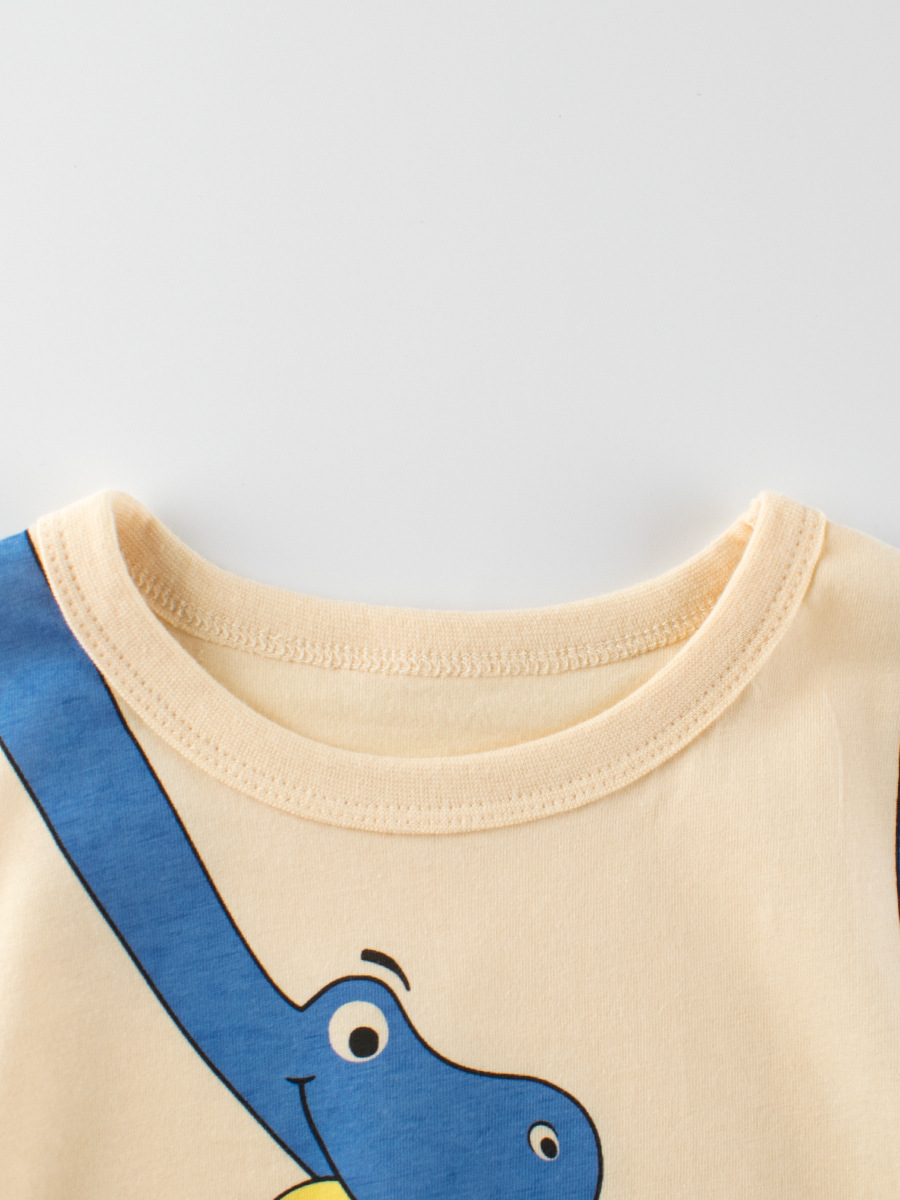 27kids Ropa infantil transfronteriza, nueva colección de verano 2026, camiseta de manga corta con dibujos animados para niños, ropa de bebé, dropshipping image 3