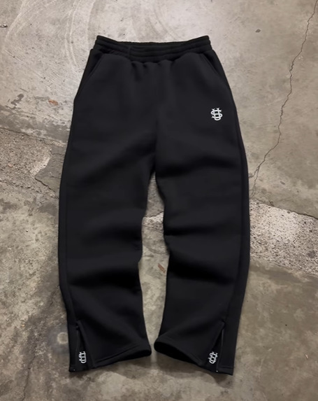 Pantalones Deportivos con Cordón Elástico y Cremallera, Color Sólido, Casuales, Largos, Estilo Urbano, Hip-Hop, Rap, Streetwear, Y2K, Modernos, para Trabajar