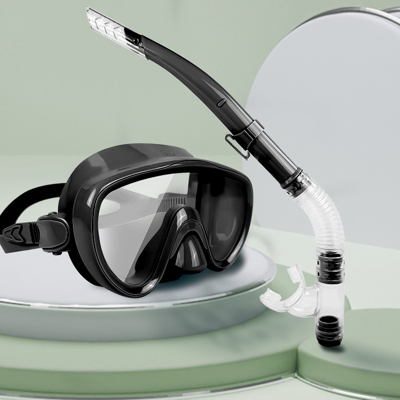 Factory New Diving Goggles Silicone Snorkeling Two-Piece Nose Protection Swimming Goggles Snorkeling Mask Mask Snorkel Set