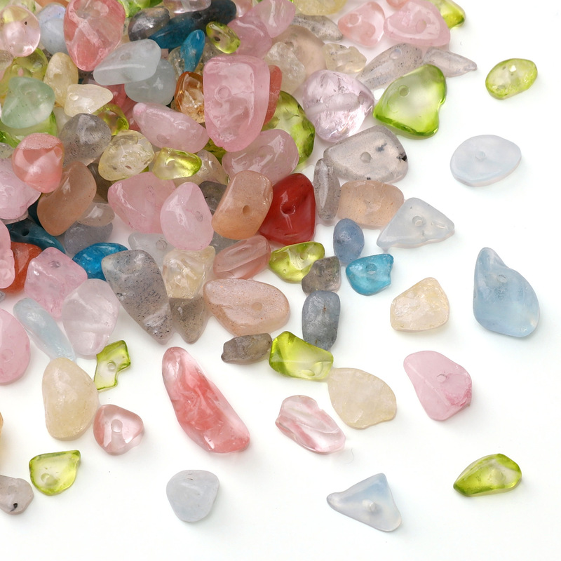 20 Glass Beads Imitating Natural Gravel, Round Beads for Handmade DIY Bracelets, Necklaces, Jewelry Accessories, and Materials 20 Glass Beads Imitating Natural Gravel, Round Beads for Handmade DIY Bracelets, Necklaces, Jewelry Accessories, and Materials