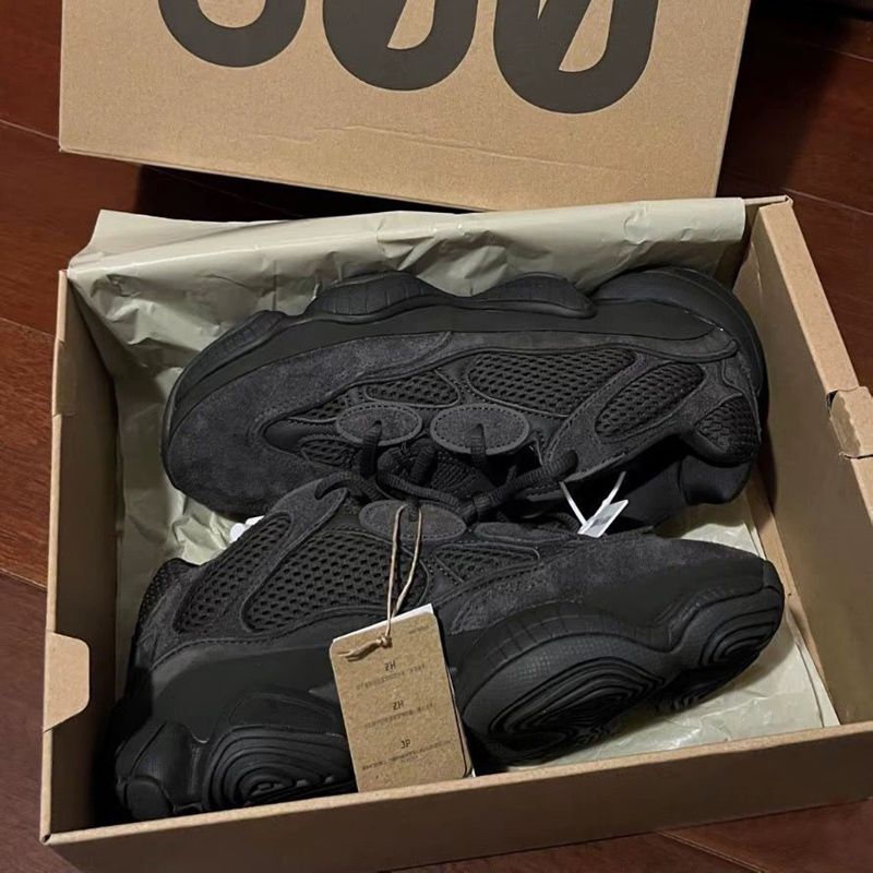 Putian Cross-Border Pure Original Coconut 500 Sea Salt Gray and White Kanye Couple Shoes Yeezy500 Running Casual Sports Shoes