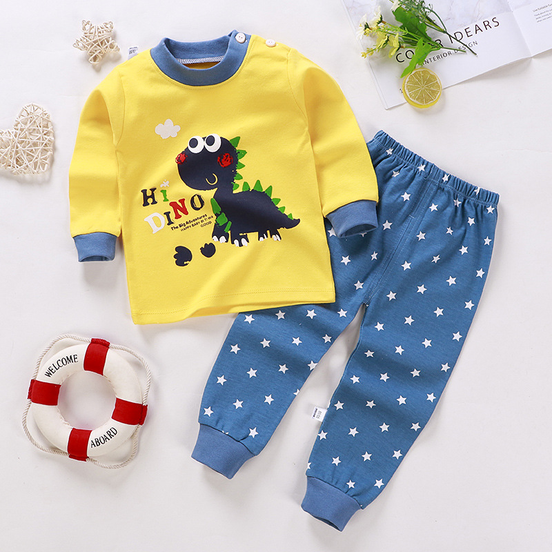 ropa interior infantil traje de otoño uniformes escolares pantalones de otoño ropa de cuello redondo protección del medio ambiente caliente con padres e hijos principios de otoño manga larga