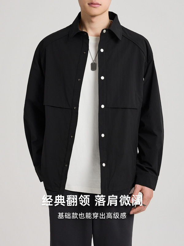 墨麦客男装双面穿美式休闲外套男2025秋季新款男士工装夹克81407.|undefined
