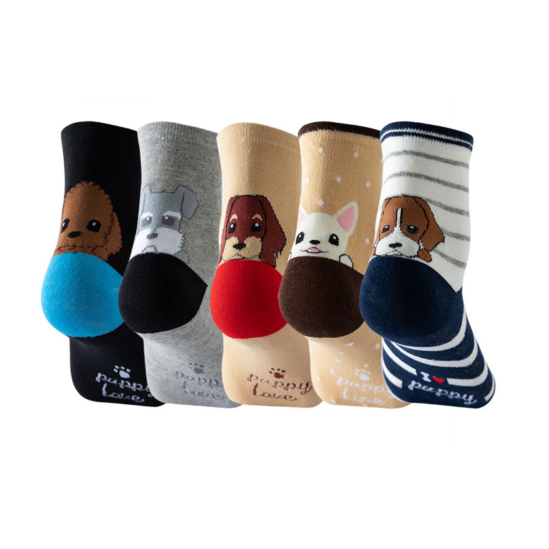 Women's Socks Cartoon Cat Cute Funny Personality Soft Plaid Christmas Gift High Quality Cotton Women's Socks