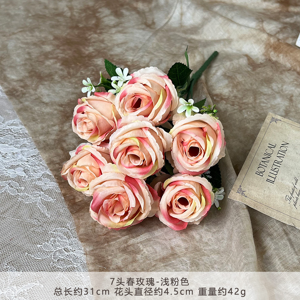 RLY-7 rosas de primavera-rosa claro