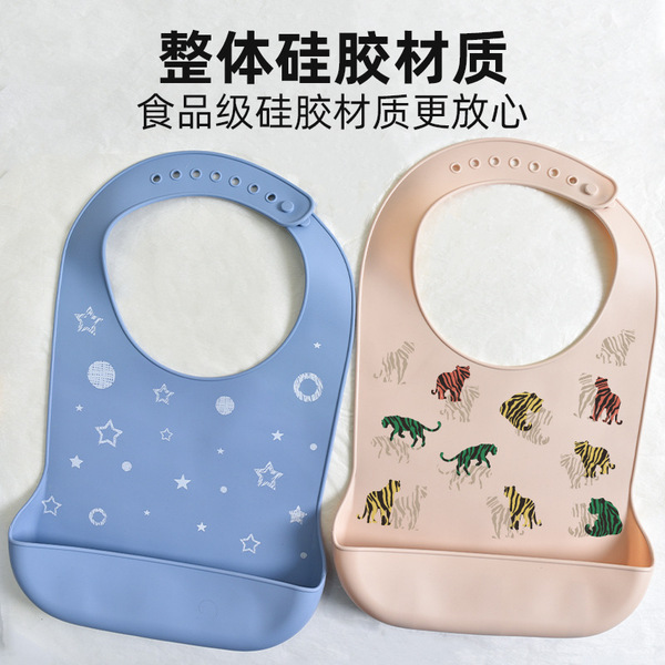 Three dimensional hermetic waterproof eating bib for food