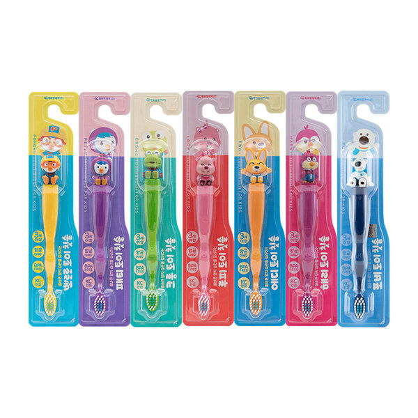 South Korea Imported Bolele Kidsren's Cartoon Toothbrush 3-Year-Old Baby Soft-Bristled Oral Cleaning General Trade Daily Necessities