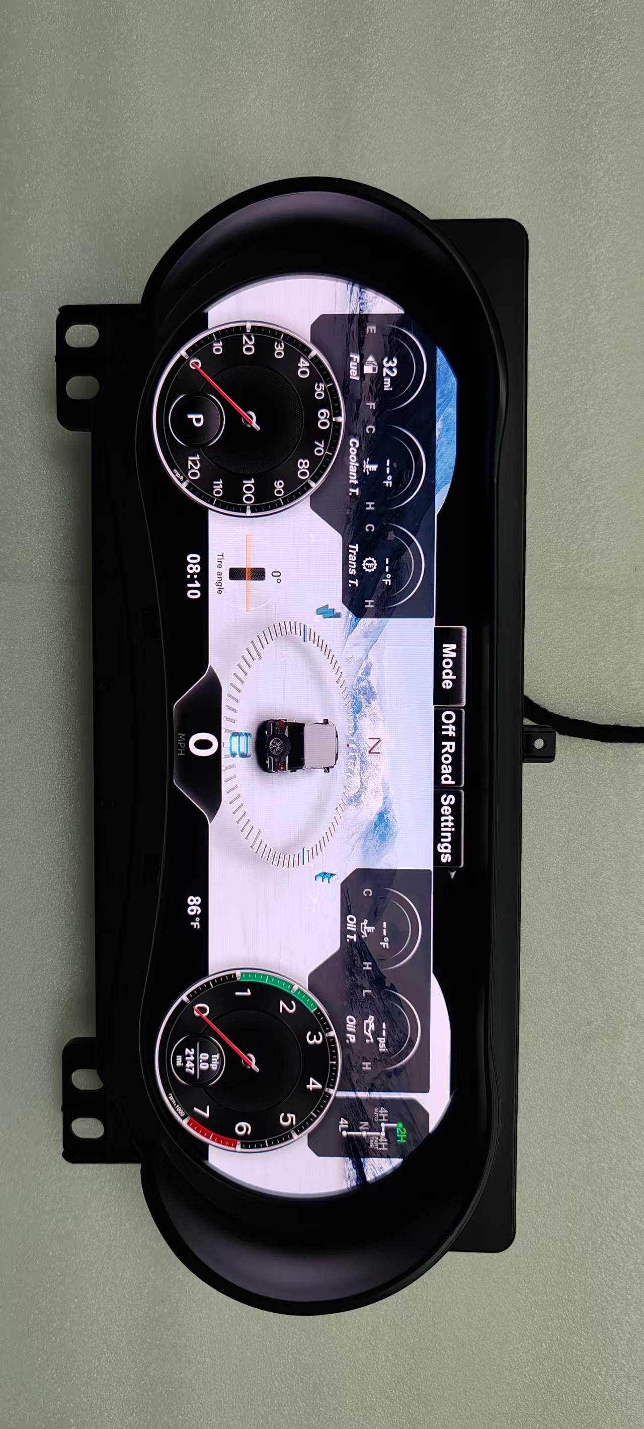 Suitable for Jeep Wrangler 2007-2023, Modified and Upgraded Full Lcd Instrument Panel