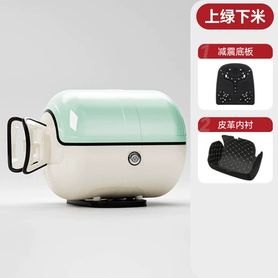 Motorcycle trunk – Waterproof Electric Vehicle Trunk - white-and-green-color-matching-factory-straight-hair-buy-expensive-and-get-refund