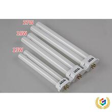 ☥台灯灯管H型护眼13W18W27瓦方四针三基色节能荧光灯管H管四方针