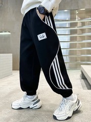 儿童装男童秋装裤子2025新款中大童春秋款男孩运动卫裤秋季长裤潮