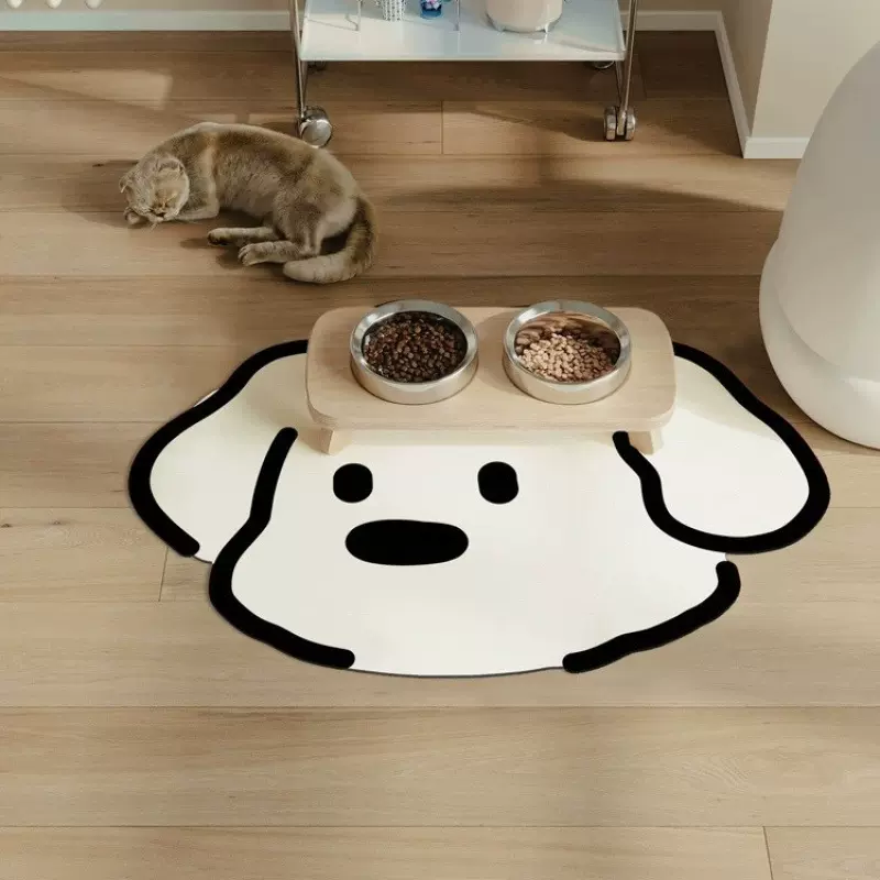 卡通宠物猫碗地垫餐垫猫咪饭垫子吸水狗笼防滑吸水喂食养猫餐垫