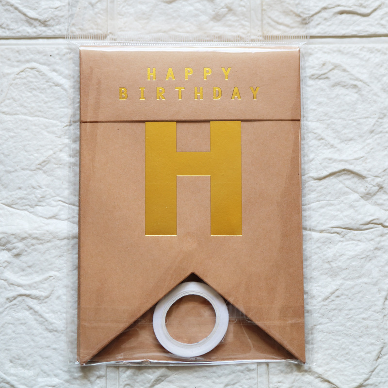 レトロクラフトhappy birthday诞生日お诞生日フラッグフィッシュテールお诞生日フラワーアルファベットタグ|undefined