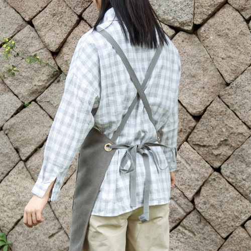 Apron denim commercial printing logo Chinese restaurant barber shop pet shop nail salon men's and women's work clothes printing