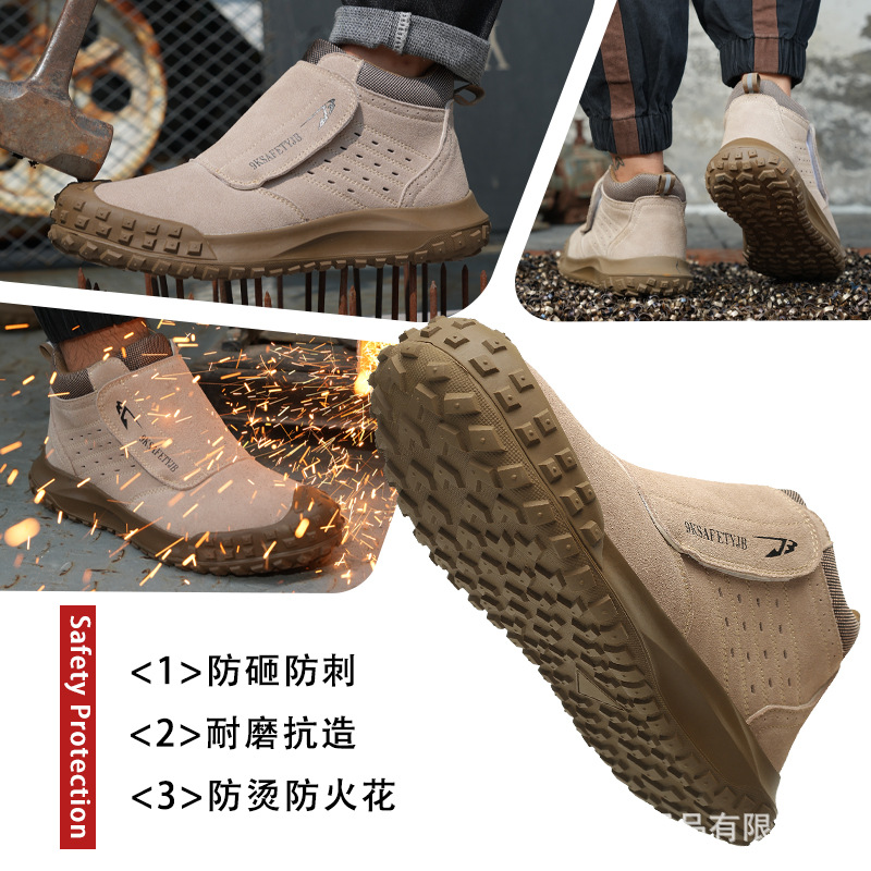 Soldador zapatos de protección anti-escaldado anti-Mars zapatos de seguridad zapatos de soldadura zapatos de trabajo zapatos de protección anti-smashing anti-piercing de los hombres