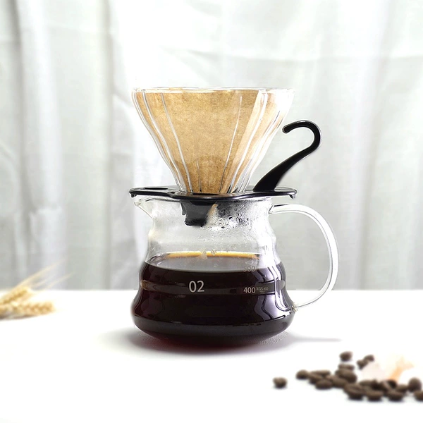 Large filter cup + black coaster + 00 sharing pot