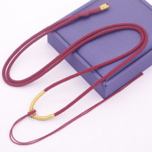 新款饰品玉器观音配饰金丝绕线挂绳 高端diy简约风活编织绳吊坠绳