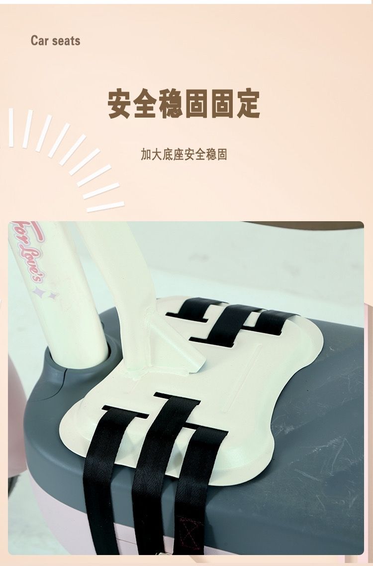 In-Stock Electric Vehicle Child Seat, Foldable Front-Mounted for Electric Scooters, Shock-Absorbing, Stable, High Load-Bearing for Babies and Children