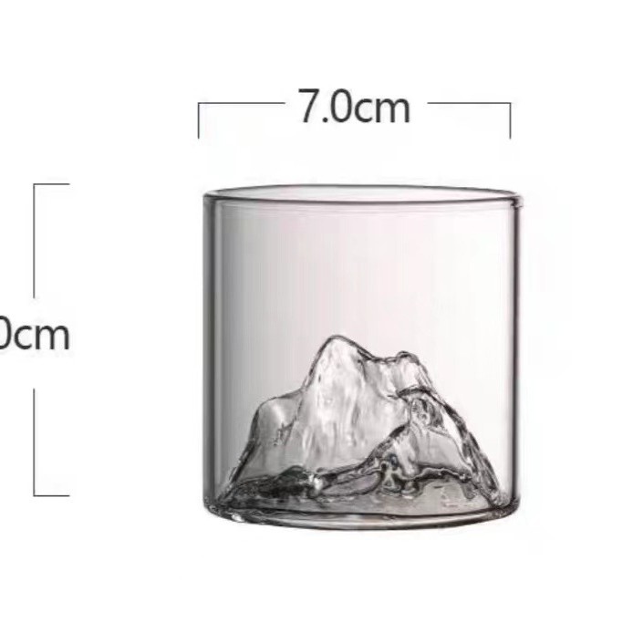 70*70mm 투명 산 전망 컵