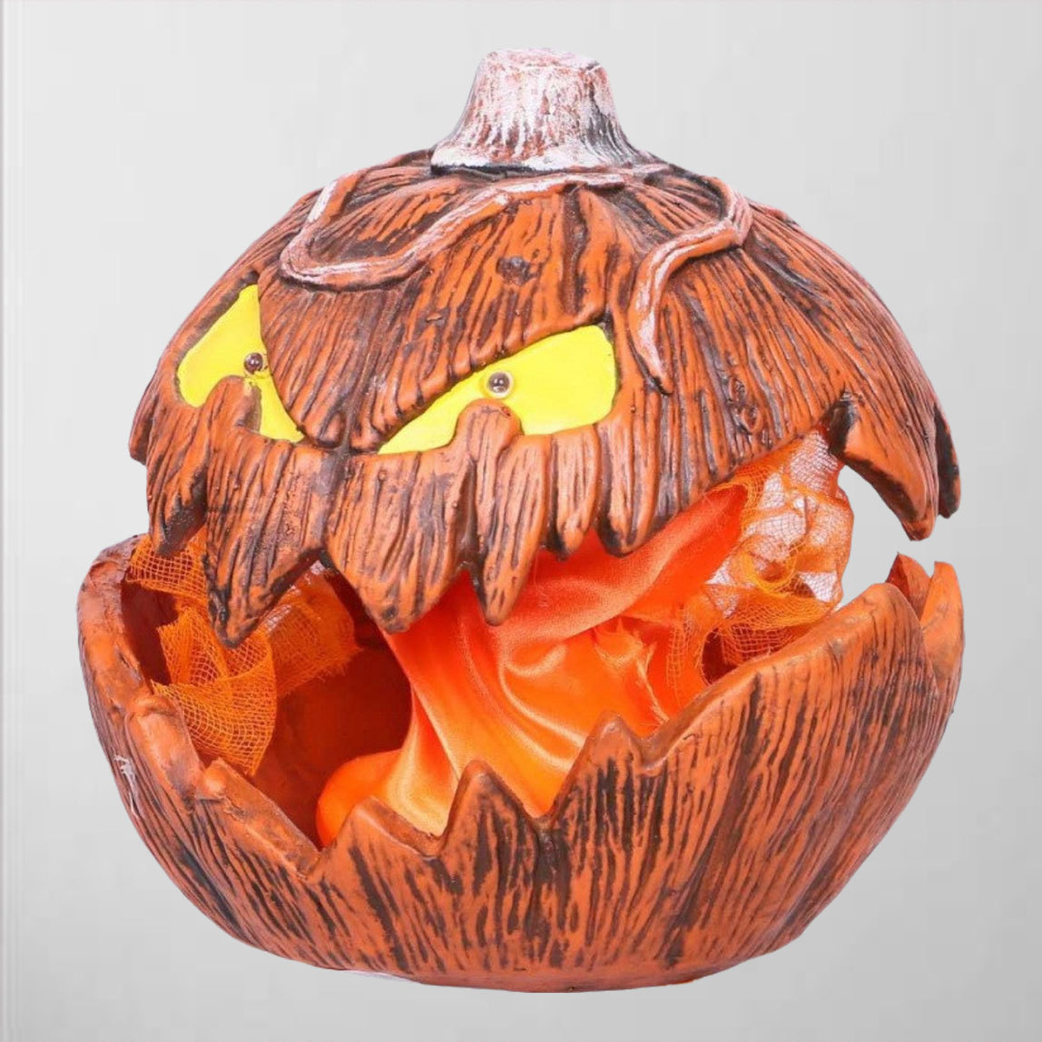 万圣节庭院花园派对气氛装饰用品 惊悚可伸缩南瓜头AZ