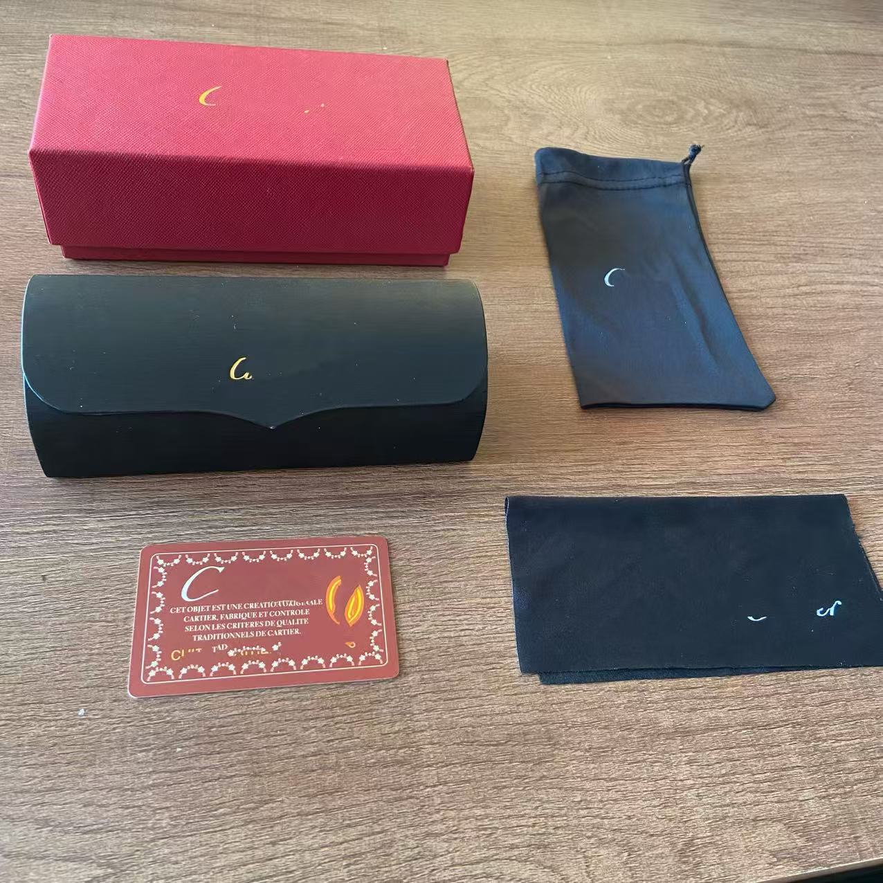 Inventario al por mayor nueva caja de gafas de alta calidad, caja de gafas de sol de alta gama, caja de gafas de sol, caja de paquete completa