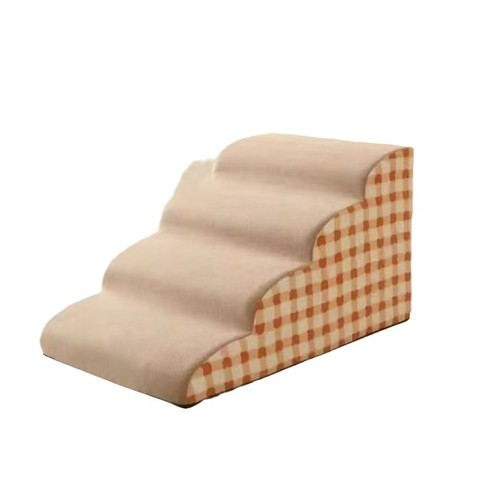 Pet Stairs for Dogs Small Breed Easy Climb Up Bed Anti-Slip Ladder Removable Washable Cat Bed Side Sofa Accessory