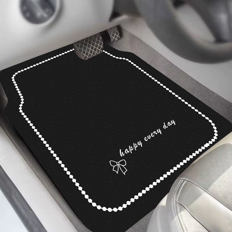 Light Luxury Style Universal Car Floor Mat, Diatomaceous Earth Foot Mat, Single Absorbent Mat for the Driver's Seat, Dirt-Resistant and Easy to Clean Car Mat
