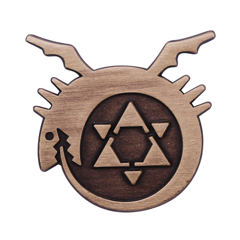 Fullmetal Alchemist Hexagram Star Dragon Pattern Symbol Brooch Anime Game Retro Metal Badge School Bag Pin Buckle Fullmetal Alchemist Hexagram Star Dragon Pattern Symbol Brooch Anime Game Retro Metal Badge School Bag Pin Buckle