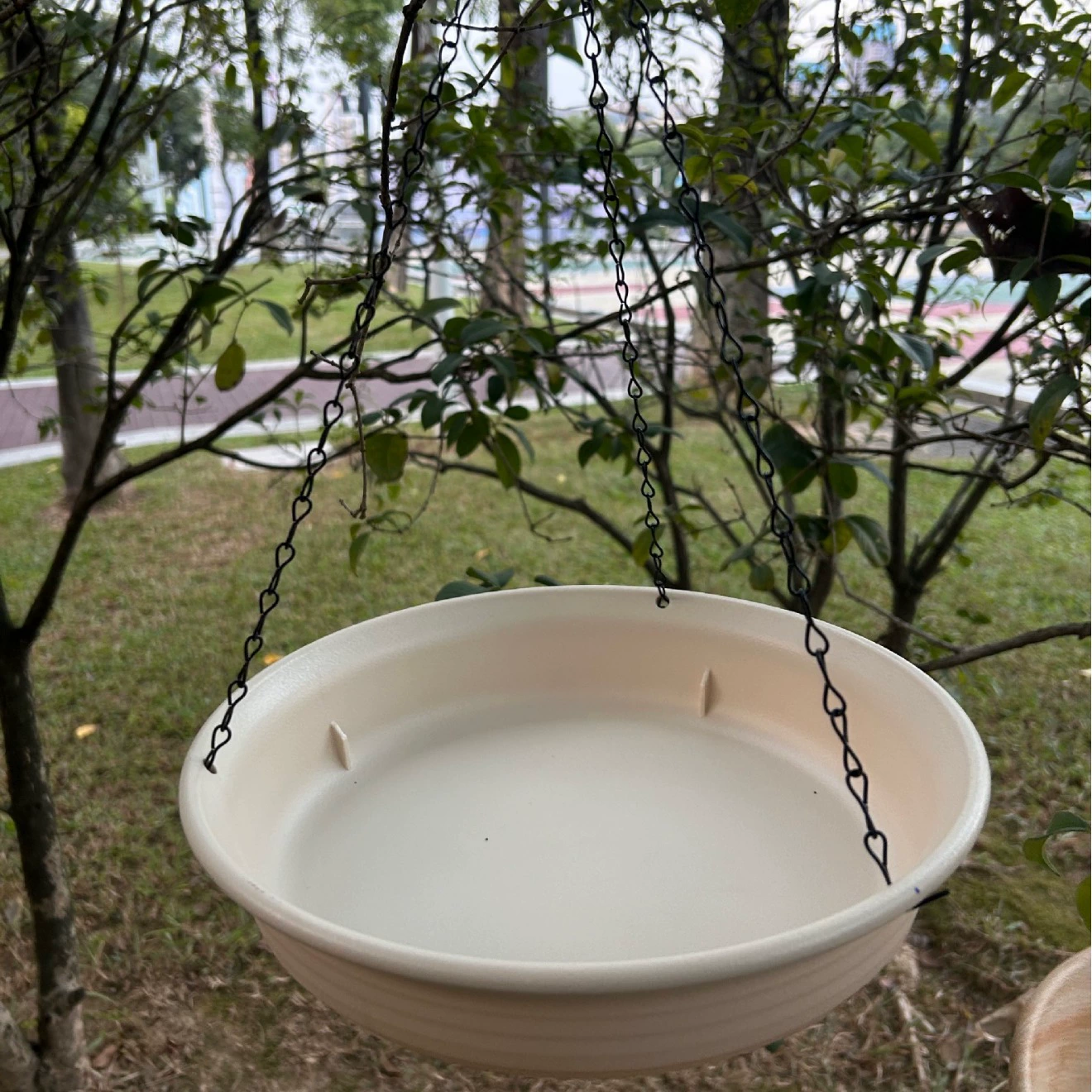 Новый трансграничный круглый лоток Amazon, утолщенный корпус кронштейна из смолы, глубоководный лоток, пластиковый цветочный горшок, кормушка для птиц