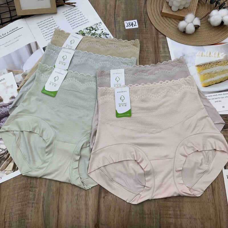 Women's Underwear New Style 60 Modal High-Waisted Tummy Control Seamless Skin-Friendly Comfortable Fashionable Briefs Special Price Wholesale