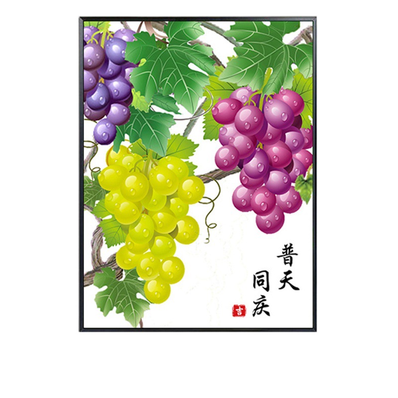 Productos genuinos Monalisa Royal punto de cruz Putian Tongqing Nuevo hilo bordado pequeña fruta pintura casera hecha a mano image 1