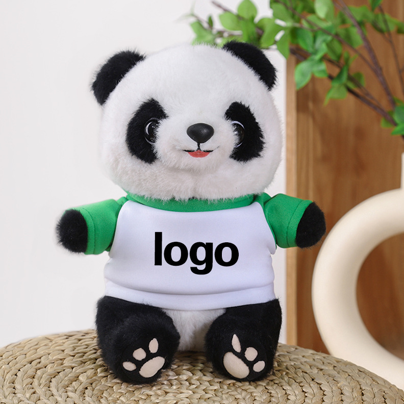 Juguetes de peluche Panda LOGO Coche 4s Tienda Juguetes Lindo Panda Simulado Muñeca Panda Regalo