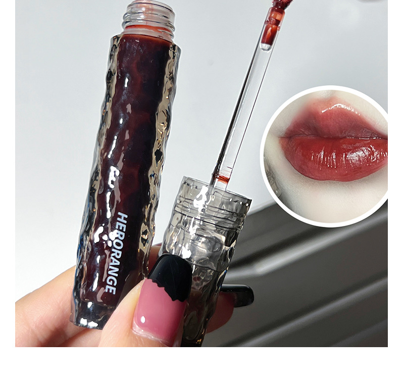 HERORANGE~ Ice River Rock Mirror Lip Gloss, long-lasting moisturizing, non-stick cup, natural whitening, water-like luster glass lip gloss undefined