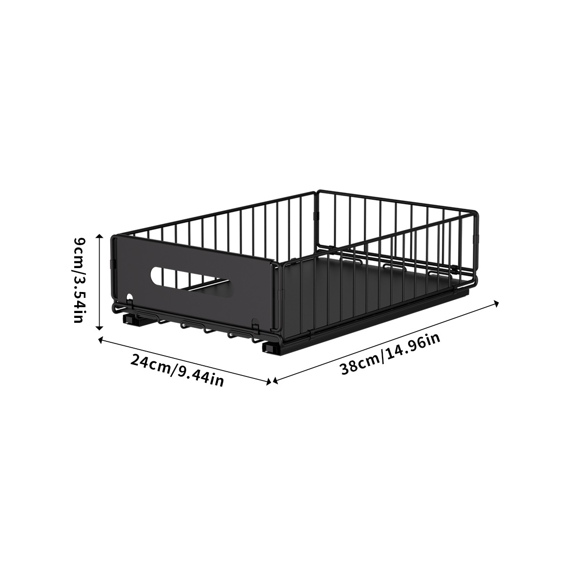 Estantería de almacenamiento interior de armario extraíble para armarios de cocina, armario profundo para el hogar, caja de almacenamiento desplegable, organizador multifuncional de especias