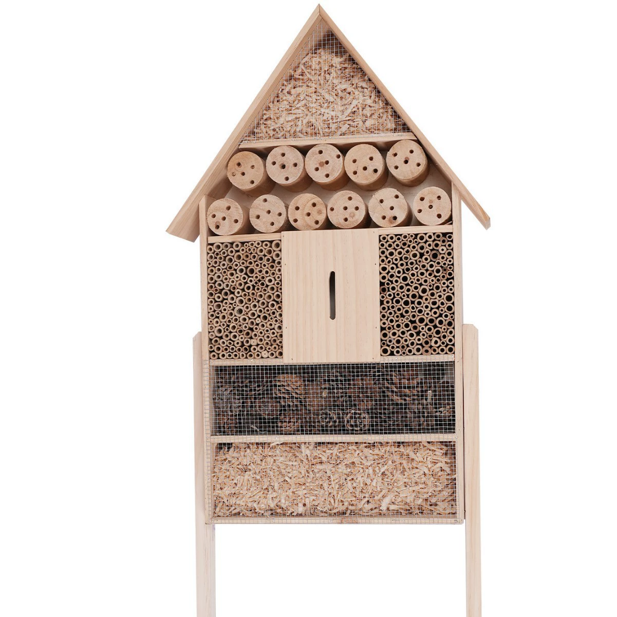 Деревянный дом насекомых Насекомое Отель Украшения для двора Детский сад Известный хостел DIY Декоративные учебные пособия