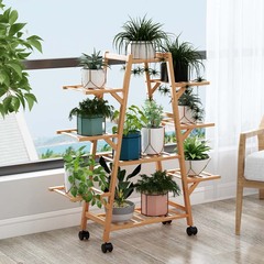 花の棚の室内の多層の物置棚は着地してバルコニーを組み立てて植木鉢の棚の緑の羅の多肉の客間の省の空間を飾ります。