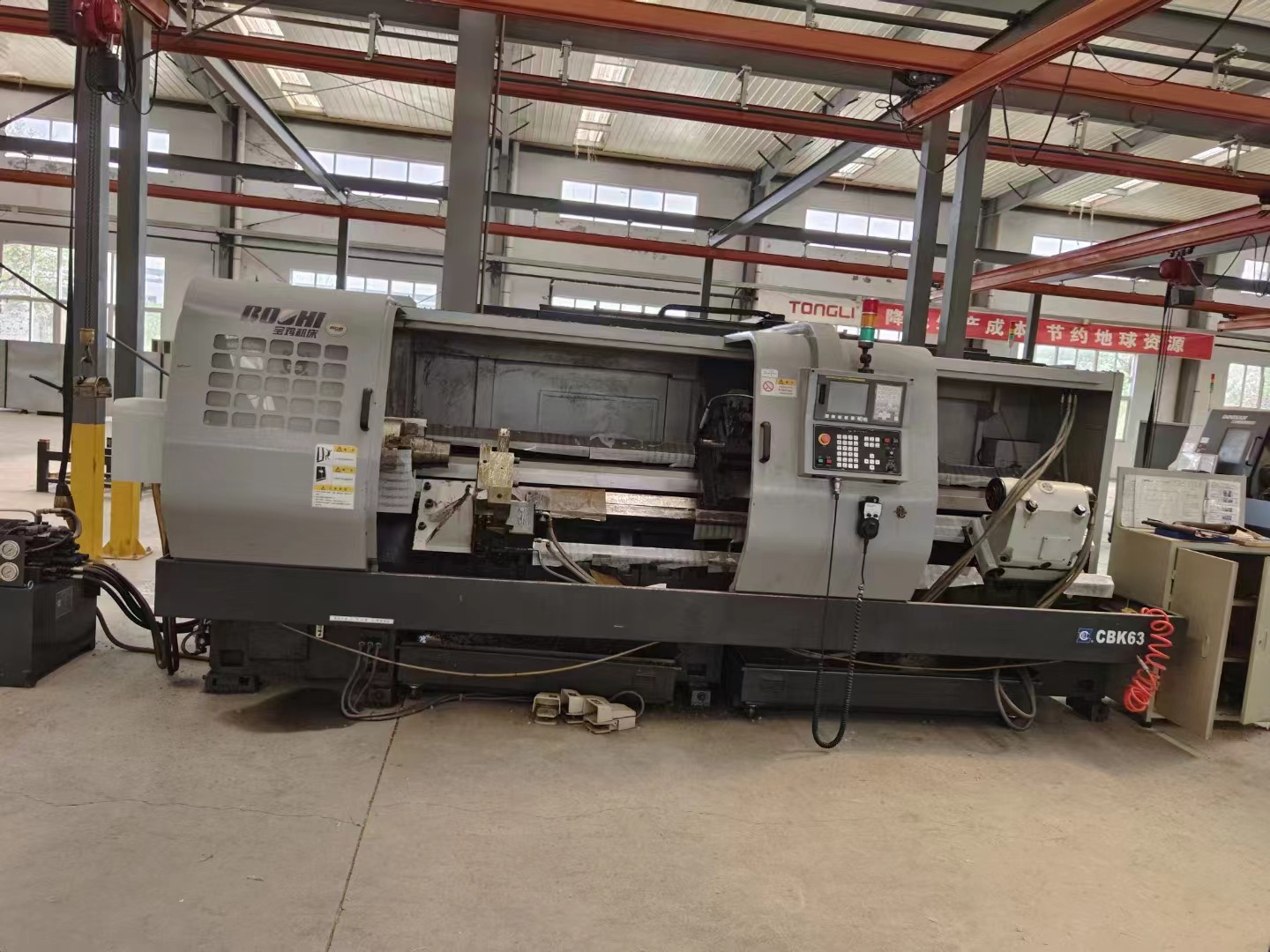 转让宝鸡63-3米数控斜身车床鞍回转直径:445