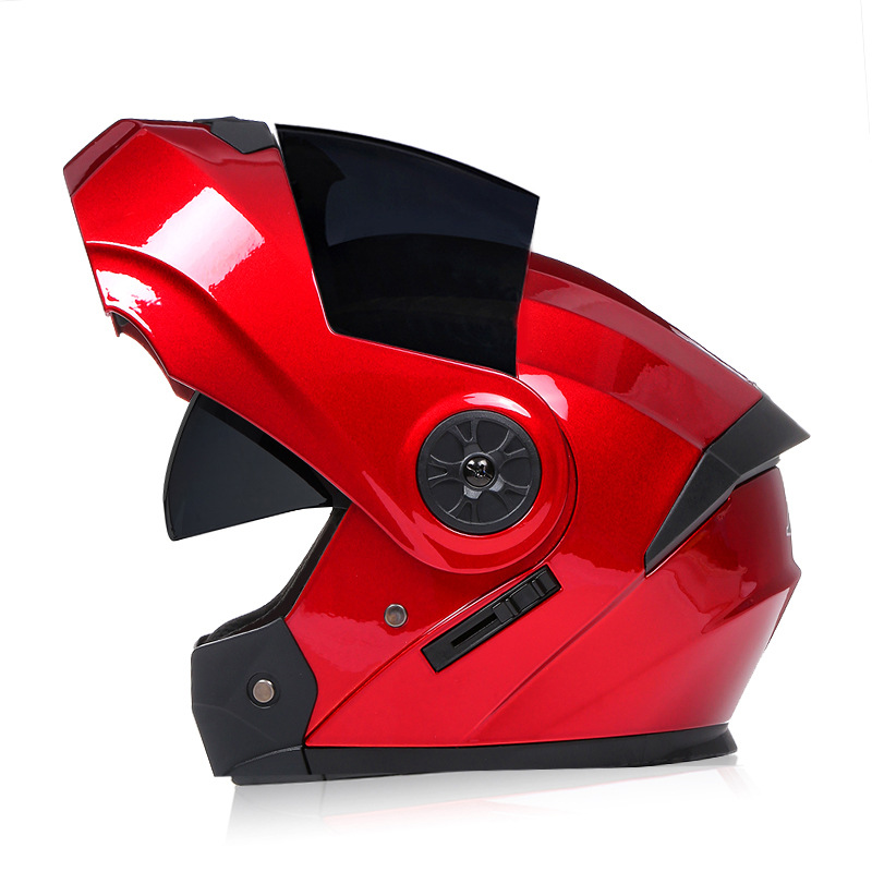 BLD transfronterizo para cascos de motocicletas eléctricas cascos completos cascos de doble lente cuatro estaciones al por mayor