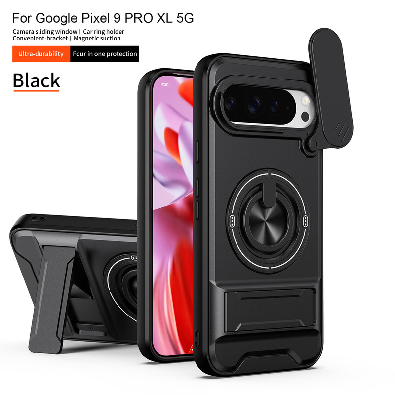Suitable for Google Pixel 11 Pro XL Shunjia phone case, Pixel 9 Pro sliding window stand anti-drop protective cover Suitable for Google Pixel 11 Pro XL Shunjia phone case, Pixel 9 Pro sliding window stand anti-drop protective cover