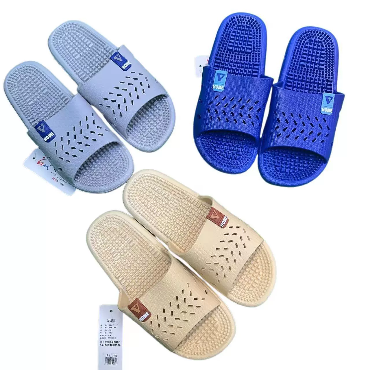 Массаж ног Популярные мужские тапочки Бытовые летние Нескользящие дезодоранты для дома, домашняя ванна, сандалии и тапочки для влюбленных в ванную