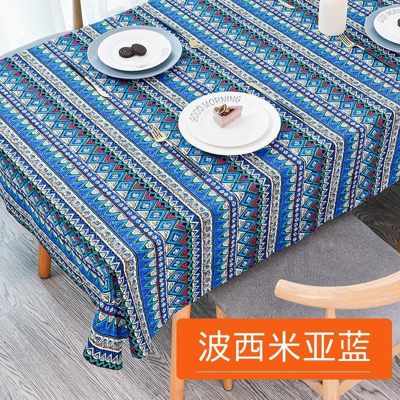 民族風テーブルクロス綿麻プリント画室バーカフェテーブル蓋布レトロ茶何布長方形テーブルクロス|undefined