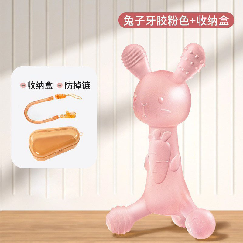 Rabbit Teegel Pink Nano Silver Storage Box Anti-drop Chain