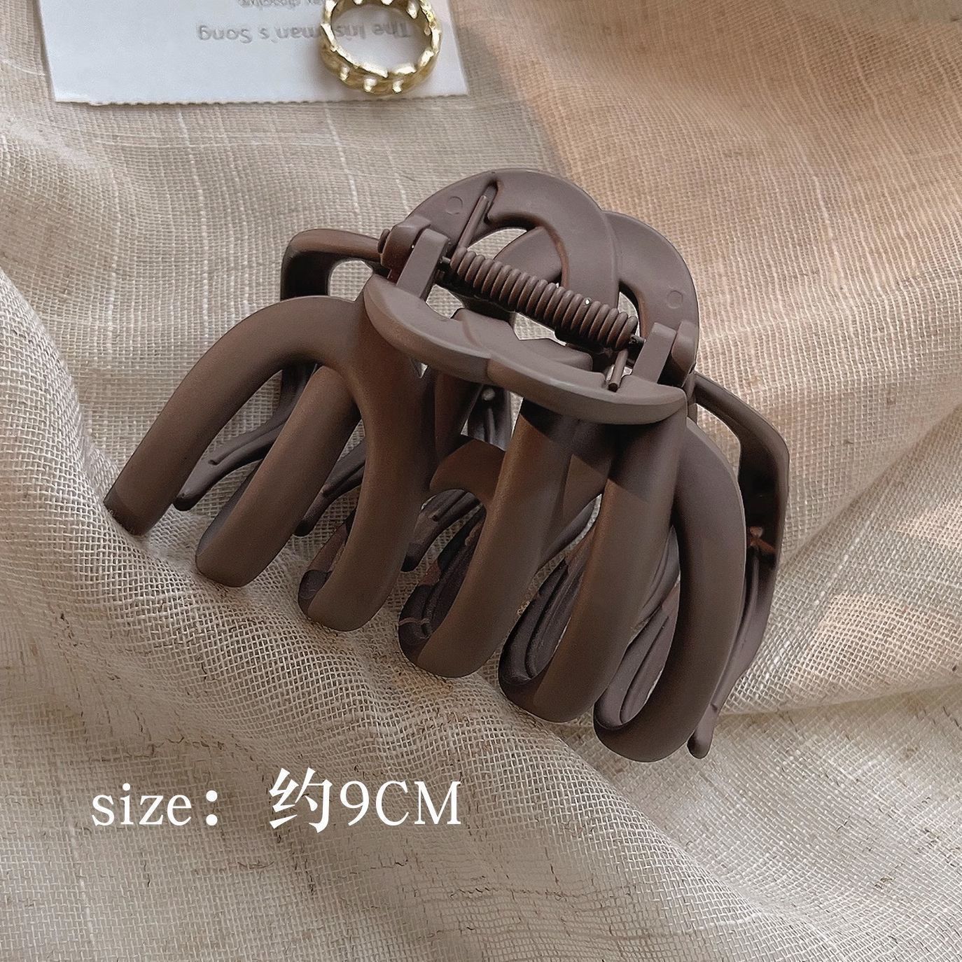 Clip de cabello refinado coreano para mujeres de alto nivel agarrar clips de cabello de tamaño grande detrás de la cabeza de cabello de tiburón clip de cabello lote de cabello