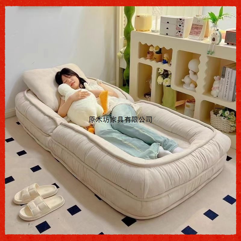 Human Doghouse Lazy Sofa, Reclining and Sleeping, Internet-Famous Folding Tatami Balcony Bedroom Small Sofa, Recliner Sofa
