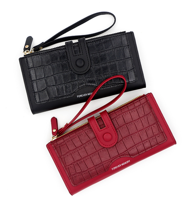 Women's Crocodile Pu Leather Zipper Wallets display picture 5